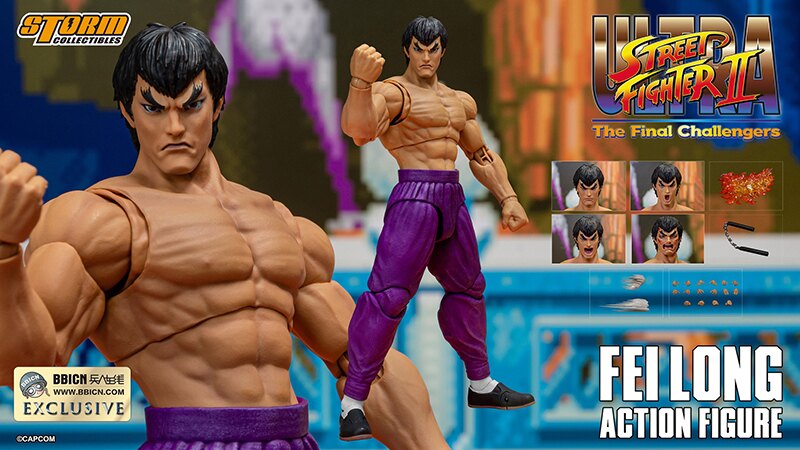 STORM COLLECTIBLES Street Fighter Shanghai Wonder BBICN Fei Long (purple pants)