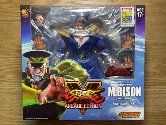 ((IN STOCK, READY TO SHIP) STORM COLLECTIBLES STREET FIGHTER: M BISON COMIC CON EXCLUSIVE (BLUE COLOUR)