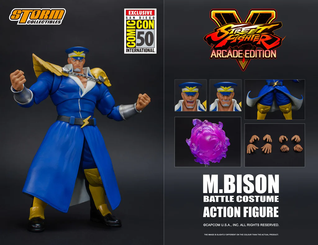 ((IN STOCK, READY TO SHIP) STORM COLLECTIBLES STREET FIGHTER: M BISON COMIC CON EXCLUSIVE (BLUE COLOUR)