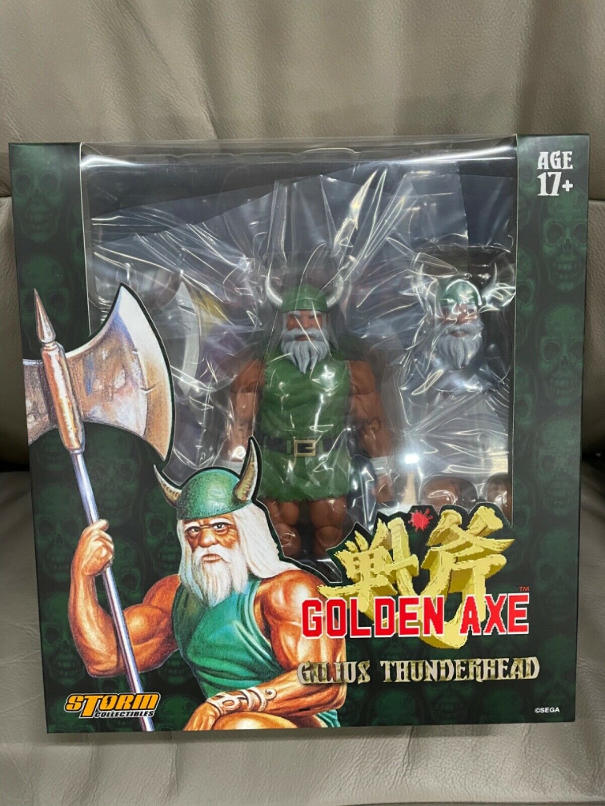 (IN STOCK, READY TP SHIP). STORM COLLECTIBLES GOLDEN AXE : GILIUS THUNDERHEAD & CHICKEN LEG