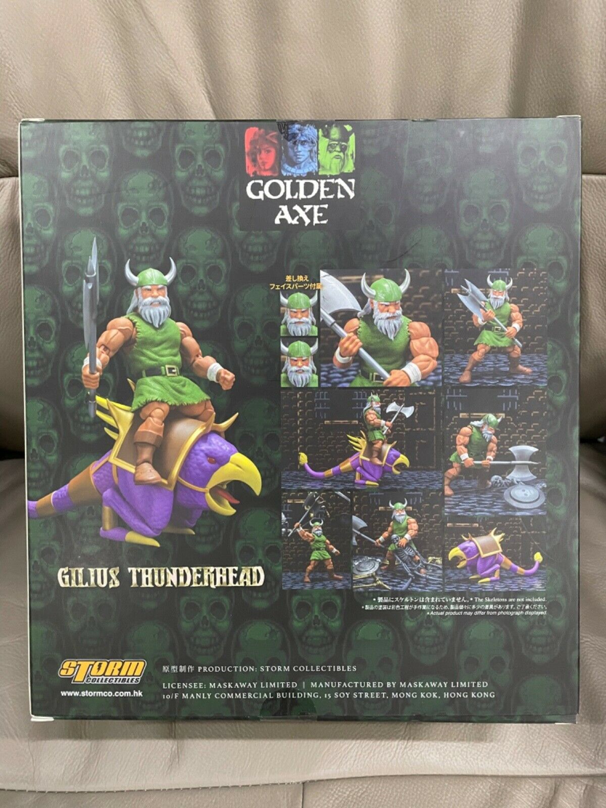 (IN STOCK, READY TP SHIP). STORM COLLECTIBLES GOLDEN AXE : GILIUS THUNDERHEAD & CHICKEN LEG